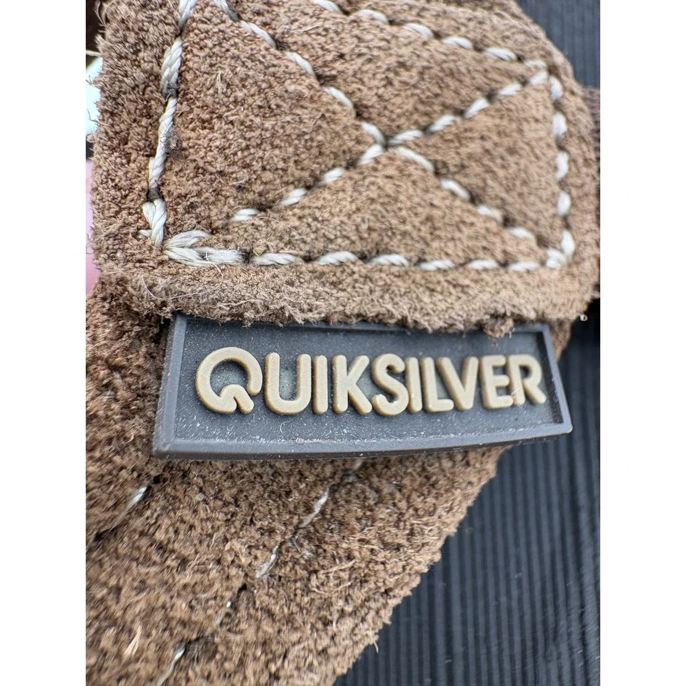 Boys Quiksilver & Reef Flip Flop Sandals Bundle Black Brown Blue Size 2 3 Lot
